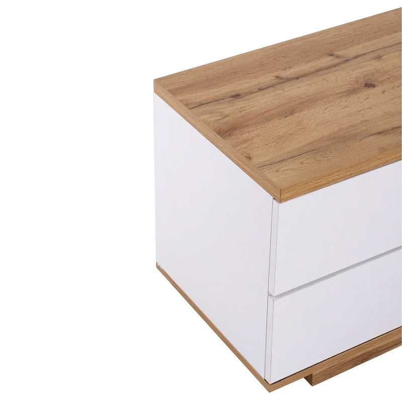 Meuble TV moderne de 80 pouces avec rangement dissimulé