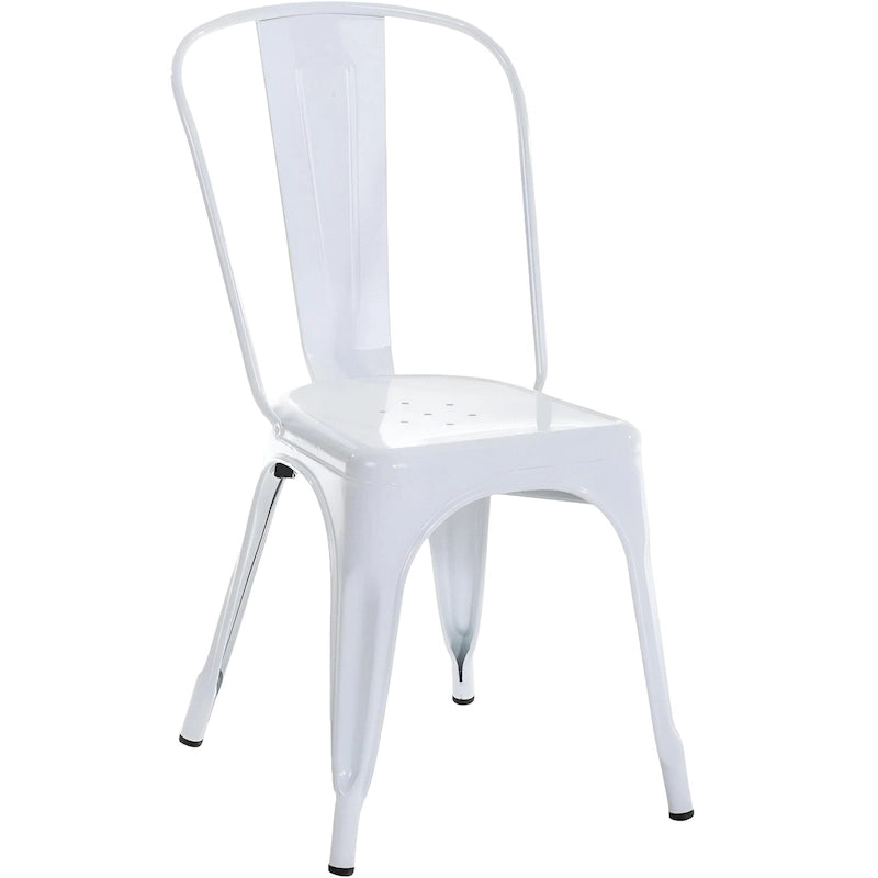 Lot de 10 chaises sans accoudoirs de style industriel pour restaurant ou café