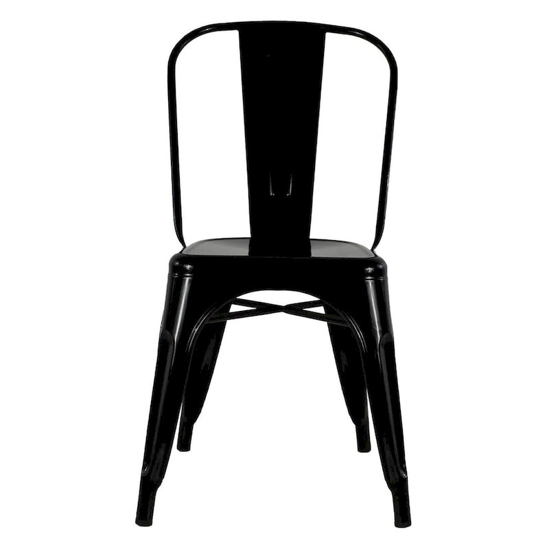 Lot de 10 chaises sans accoudoirs de style industriel pour restaurant ou café