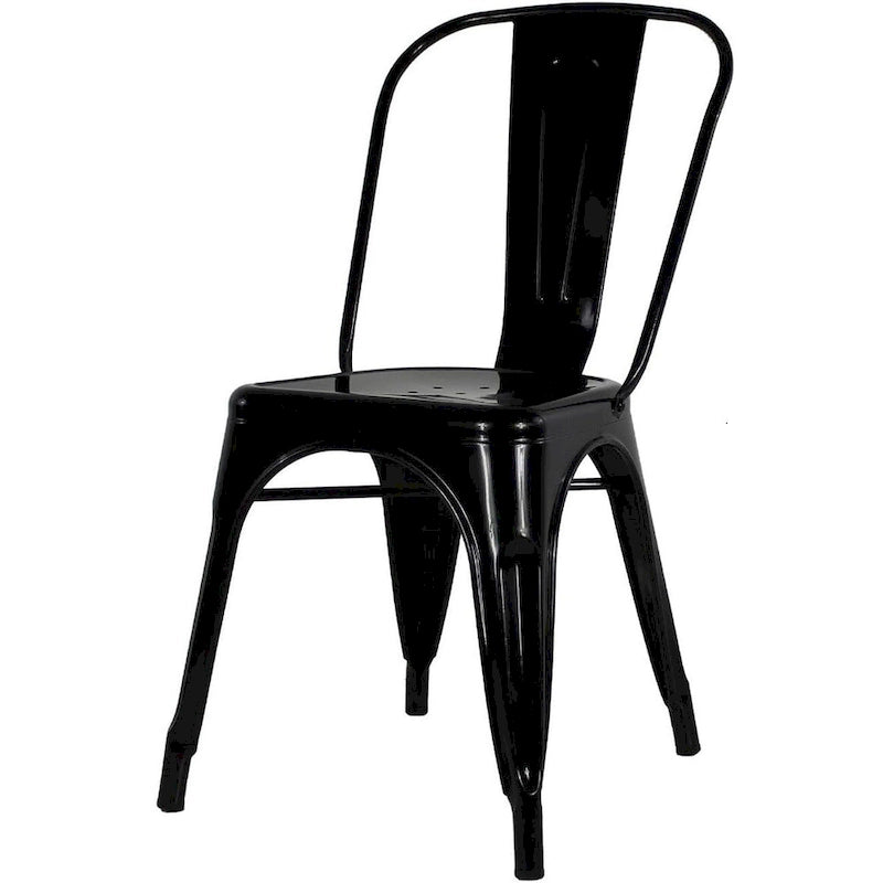 Lot de 10 chaises sans accoudoirs de style industriel pour restaurant ou café