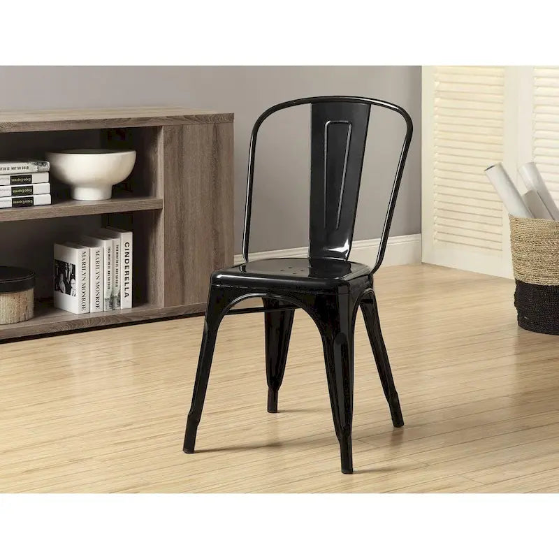 Lot de 10 chaises sans accoudoirs de style industriel pour restaurant ou café