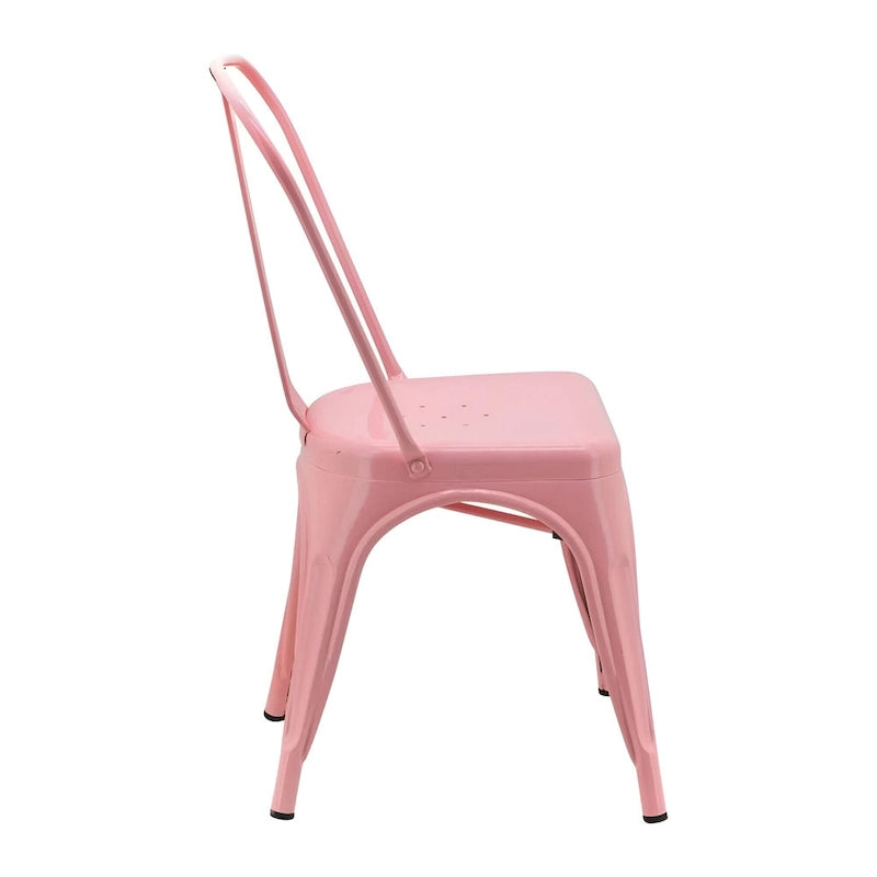 Lot de 10 chaises sans accoudoirs de style industriel pour restaurant ou café