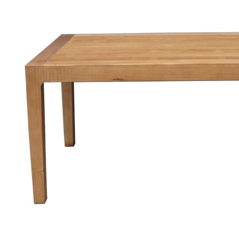Table de salle à manger en bois de pin, brun naturel, plateau rectangulaire de 180 cm