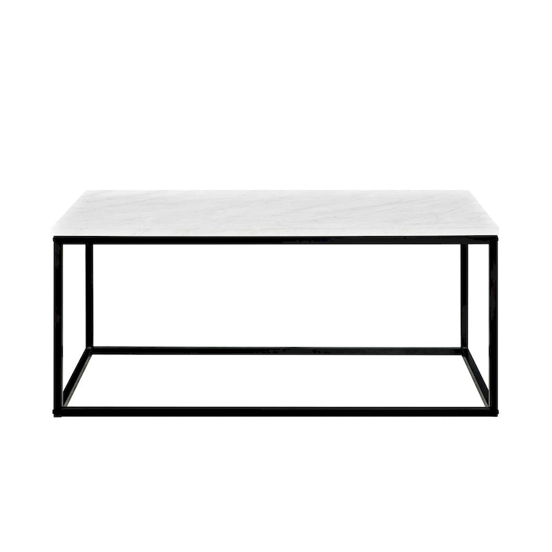 Table basse moderne à cadre métallique glamour