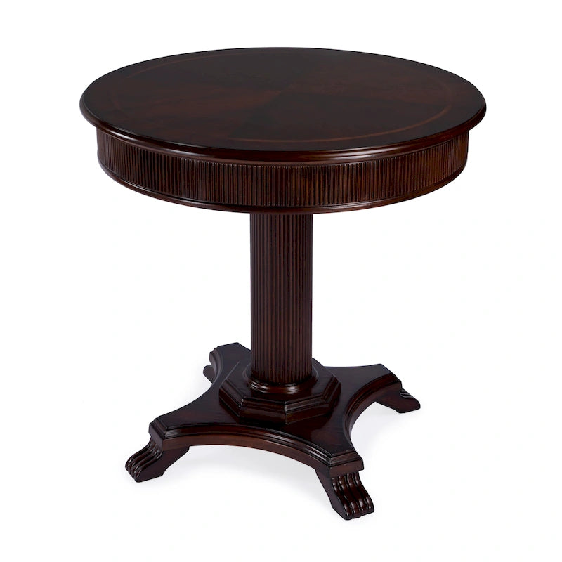 Table de foyer piédestal cannelée 36 po