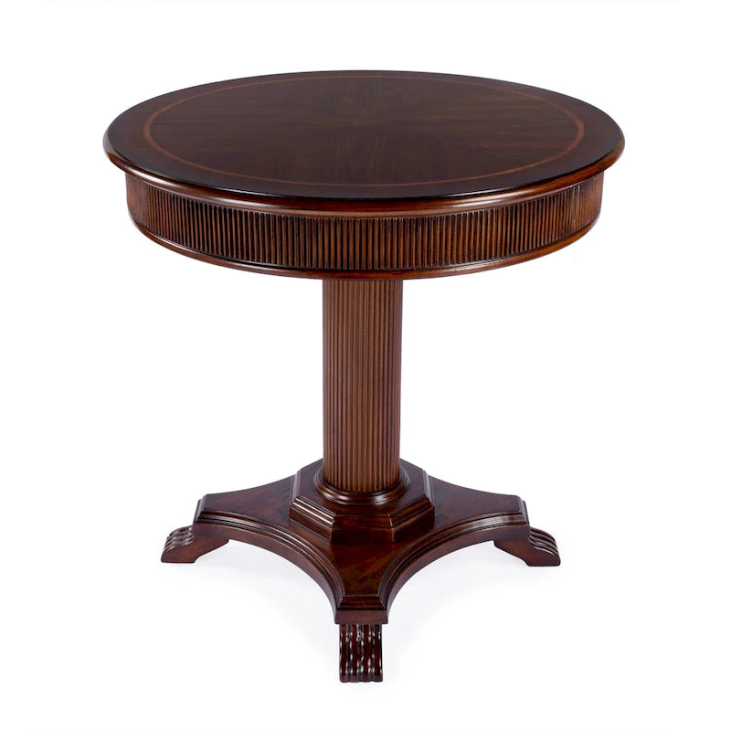 Table de foyer piédestal cannelée 36 po