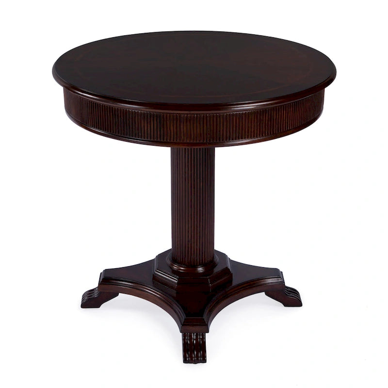Table de foyer piédestal cannelée 36 po