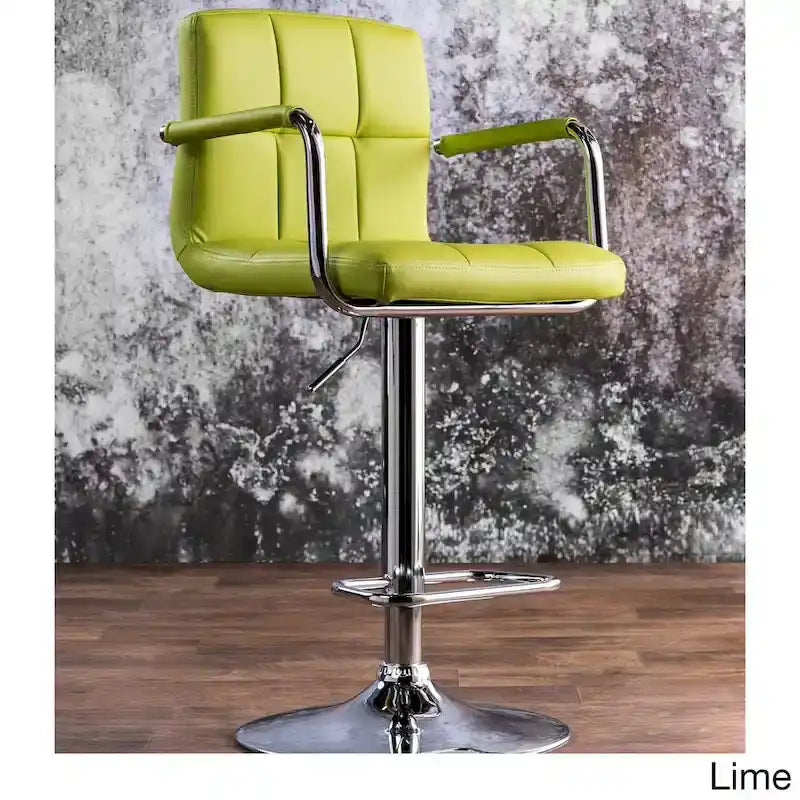 Tabouret de bar moderne réglable pivotant en similicuir