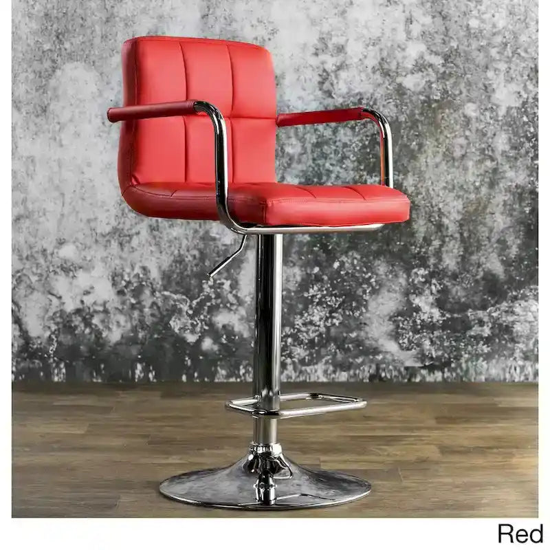 Tabouret de bar moderne réglable pivotant en similicuir