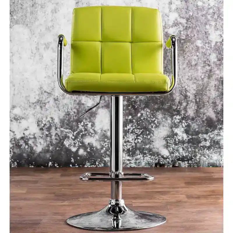 Tabouret de bar moderne réglable pivotant en similicuir