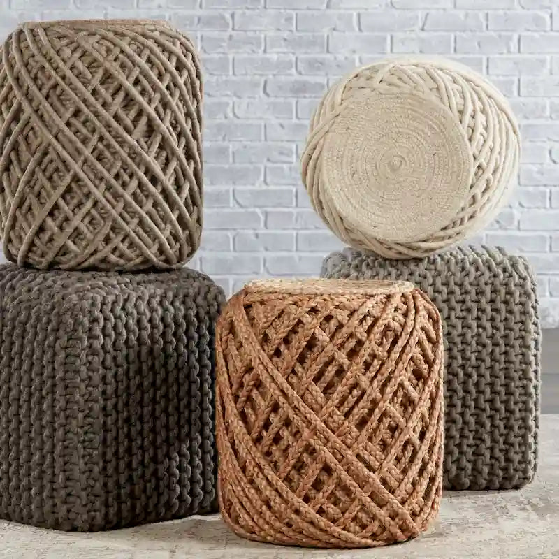 Pouf Cylindre en Jute