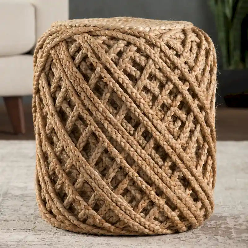 Pouf Cylindre en Jute