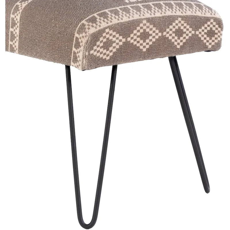 Banc capitonné bohème moderne