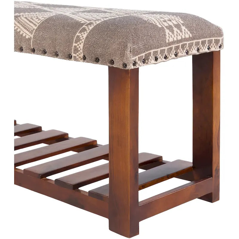 Banc capitonné bohème moderne