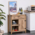 Meuble de rangement rustique avec porte de grange / Buffet bahut de style ferme moderne pour cuisine et salle à manger