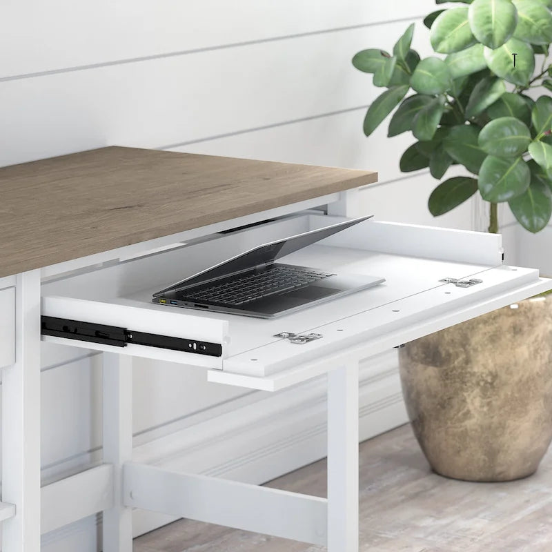 Bureau informatique de 54 po avec organisateur de bureau