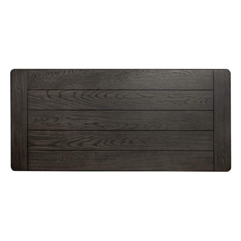 Bureau d'écriture brossé blanc charbon de bois