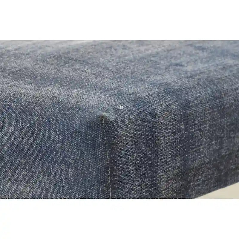 Banc rectangulaire bleu vieilli antique 47