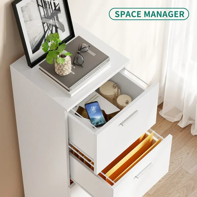 Classeur vertical verrouillable à 4 tiroirs de 130 cm pour le bureau à domicile