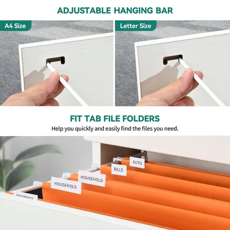 Classeur vertical verrouillable à 4 tiroirs de 130 cm pour le bureau à domicile